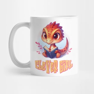 Cute Velociraptor Clever Girl Illustration Mug